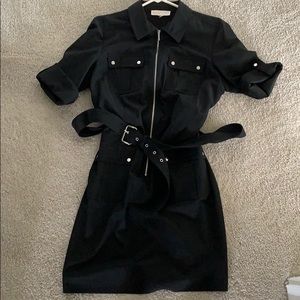 Michael Kors Black Belted Dress